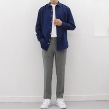 더셔츠스튜디오 세미 오버핏 스판 솔리드 셔츠