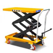 소형리프트 핸드카트 실린더 수직리프트 트롤리, 150kg 1.26m (700x450mm)