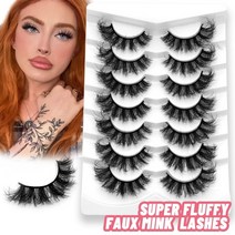 공연용속눈썹 착붙 아이돌 자석 자연스러운 인조 속눈썹 펌키트 6d 오래, 5쌍-kz06