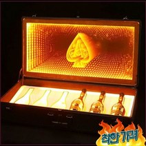 샴페인 락 6 병 에이스 스페이드 Glorifier 상자 쇼 클 -, 1.색상ful