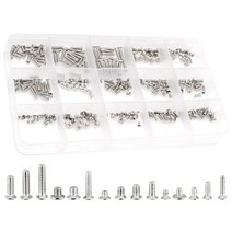 QTEATAK 300Pcs 실버 노트북 컴퓨터 교체 Screws 키트 for SSD 하드디스크 SATA, Silver/300 Pcs