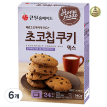 라이브잇 큐원 홈메이드 초코칩쿠키믹스 전자레인지용, 340g, 12개