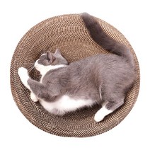 원형 고양이 발톱깍이 특대 사이즈 모든 고양이에게 적합하다 + 고양이 민트, 라지 사이즈 50*50cm