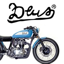 오토바이 데칼 스티커 데우스 DEUS 1, S, 실버, 1개