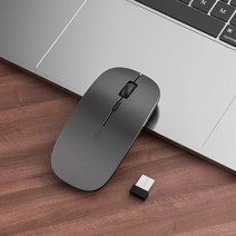 호환 미니 사일런트 마우스 무선 블루투스 맥북 에어 프로 13 "16" 아이맥 노트북 PC 충전식, 01 Battery Gray, 한개옵션1
