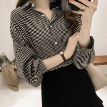블라우스 여자대봄남방 코디 대학생 여자가을데일리룩 여자 여성블라우스 가을룩 간절기블라우스 잔체크무늬셔츠 무늬 잔체크 체크카라셔츠 여자체크남방 셔츠 여자대학생코디 체크블라우스