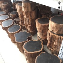 흑단 나무 조각 백단 나무 마호가니 장식품 받침대, 직경 2021 두께 5cm