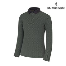 김영주 남성 양면 기모 마이크로 플리스 지그재그 카라 티셔츠 / 후리스 아웃도어 등산 골프기모티