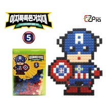 이지피아 마블 나노블록 미니 툭툭블럭 캐릭터 만들기 세트, 캡틴아메리카