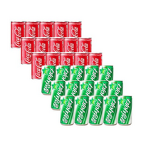 코카콜라 190mlx15캔+칠성사이다 190mlx15캔 총30캔, 60캔, 190ml