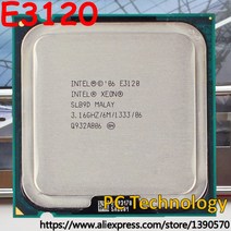 리퍼 CPU 오리지널 인텔 제온 E3120 E0 SLB9D CPU 3.16GHz 6MB 듀얼 코어 LGA775 프로세서 E8500 과 동일, 한개옵션0