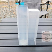 사이즈 조절 캠핑 피크닉 수저통 휴대용 수저통, 단품