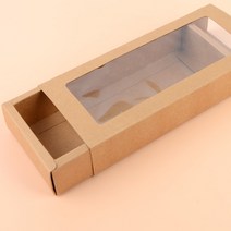 파운드케이크 포장 곶감 단지 화과자 케이스 4구 마카롱 투명 슬리브 상자, 색상, 화이트