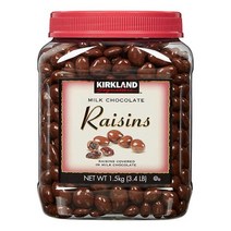 Kirkland Signature 커클랜드 시그니처 건포도 밀크 초콜릿 1.5kg Raisins Chocolate, 1개