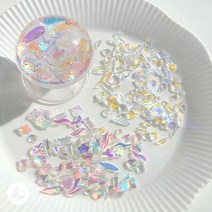 랜덤 오로라AB 파츠 레진 아트 공예 재료 R378, 2.쿨화이트