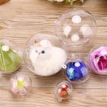 투명 플라스틱볼 4p세트/ 10cm 아크릴구 투명캡슐, 4개