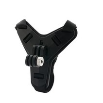 1PC 전체 얼굴 헬멧 턱 마운트 홀더 GoPro 영웅 9 8 6 5 바이크 오토바이 스탠드 카메라 액세서리 Go Pro Hero9, [02] black