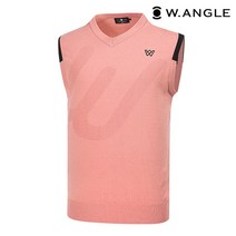 *본사직영* [와이드앵글] 남성 WL 빅로고 V넥 베스트 M WMU21K06P5