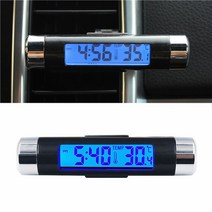 계측기 중고 다기능 종류 전기 2 인 1 자동차 디지털 LCD 시계/온도 디스플레이 전자 시계 온도계 자동차 시간 시계 자동차 액세서리, 단일옵션