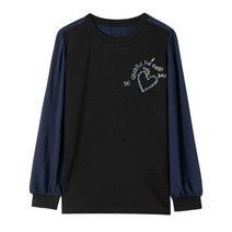 베스띠벨리 라운드배색셔링티셔츠 BEIBC2810 BK