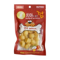 [국내산]구강면역강화 치주염제거 개껌(연어) 5개 약한치아 멍멍이간식