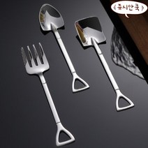 쥬시안쿡 삽모양 디저트 스푼 포크10p, 삽포크, 10개