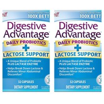 DigestiveAdvantage Lactose Defense Capsules 이제스티브 어드밴티지 32정 2개