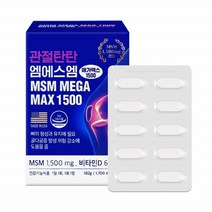 MSM 비타민D 무릎 관절 연골 뼈건강 영양제 엠에스엠 콘드로이친 보스웰리아 미국 60정