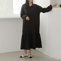 [해이주] 부띠 카라 프릴 원피스