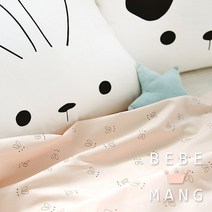 패브릭샵 DTP 20수 면원단 베베망 베베친구 베베바니 2컬러, 캔디핑크