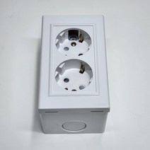 PVC 노출박스+ 매입 스위치 콘센트 셋트 노출형 스위치 콘센트 피스포함, 8.PVC노출박스+매입 중6구 스위치셋트