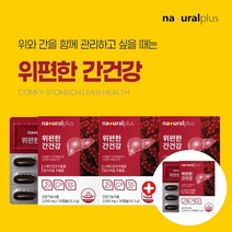 위경련 신경성 위염 역류성 식도염 담적 속 메스꺼움 위가아플때 완화 영양제 위건강 간건강 동시 케어 밀크씨슬 감초 추출물 복합 속 쓰림 불편 위장 위 기능 개선 점막 보호제, 3+1(4개월분)