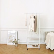 삼각 안방 좁은방 폭좁은 1인 매장용 바퀴달린 행거