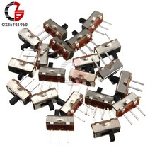 미니 수직 슬라이드 스위치 SS12D00G3 토글 스위치 2 위치 SPDT 1P2T 3 핀 PCB 패널 오디오 조명용 전원 스위치 20 개, 단일옵션
