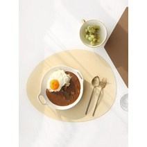 카라멜샵 케라미카 실리콘 오벌 테이블매트 13color, 올리브
