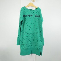 BOBO CHOSES Happy Sad 도트원피스 그린 (키즈 140)