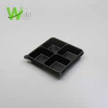 다용도 정사각 4칸 용기 / 100개