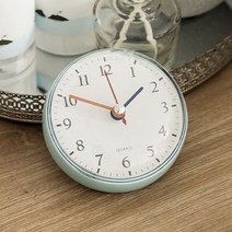 마카롱 욕실 다용도 어디든지 흡착 방수시계, 젤리 민트