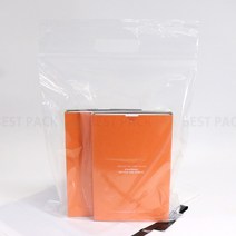 PE투명 지퍼 비닐쇼핑백(100매) 6종 링손잡이 옷 약 타올 상품 선물 포장 보관 봉투 팩, 40호_40x43+7(cm) (100매)