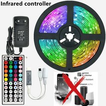 LED 스트립 빛 블루투스 와이파이 스마트 컨트롤 RGB 5050 SMD 장식 TV 백라이트 램프 다이오드 Luz luces, 02 10M(32.8ft)_02 AU Plug, 01 5050 18LED  IR