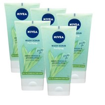 니베아 퓨리파잉 페이스 워시 앤 스크럽 150ml Nivea Purifying Face Wash Scrub, 5개