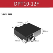 환기 환풍기 자재 부품 배기 통풍구 공기 방수 부속 220V 초박형 스테인레스 스틸 파이프 팬 음소거 송풍기, DPT10-12F