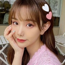 달자샵 파스텔 하트모양 미니 집게핀 헤어 포인트 악세사리 아동 헤어핀