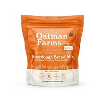 1+1 재생 사워도우 빵 믹스 Oatman Farms의 통밀 맷돌로 빻은 밀 및 성분 함유 RDV 섬유소 일, 계피 건포도_1개(1팩)