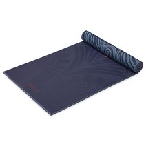 Gaiam 요가 매트 프리미엄 프린트 양면 매우 도톰한 미끄럼 방지 요가용 피트니스 매트 필라테스 및 바닥 운동용 6mm 보호 포크, Mandala Mantra