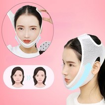 얼굴마사지 밴드 얼굴리프팅 사각턱 교정 얼굴브이라인밴드, 1-1)통풍 V라인 리프팅밴드(오픈형)