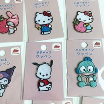 산리오 캐릭터 와펜 패치12종, 폼폼푸린딸기, 1개