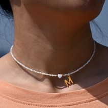 갑상선 목걸이 초커 여성 스테인레스 스틸 초기 하트 천연 쉘 비즈 편지 패션 쥬얼리