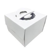 4372. 쉬폰케익박스(상.백색18cm) - 1호 (10개)
