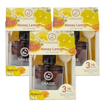 불스원 프리미엄 그라스 차량용 디퓨저 105ml, 허니레몬, 3개